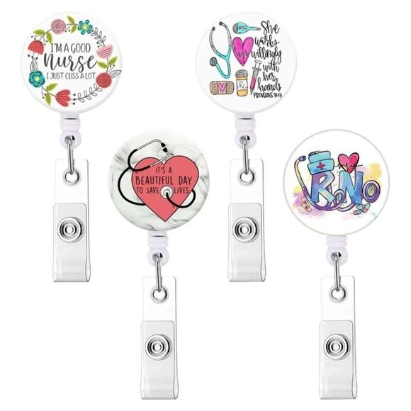 Funny RN Name Badge Reels - Picture 1 of 10